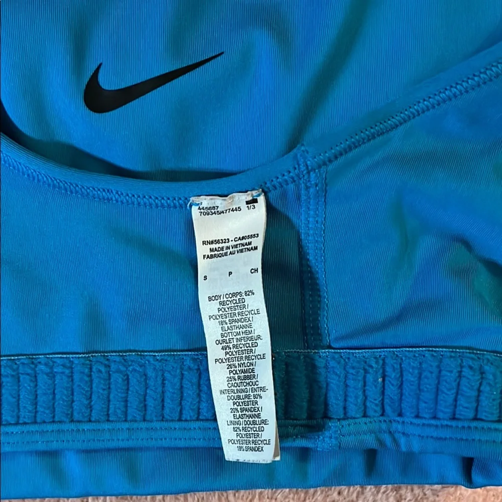 Nike Azure Blue Athletic Top